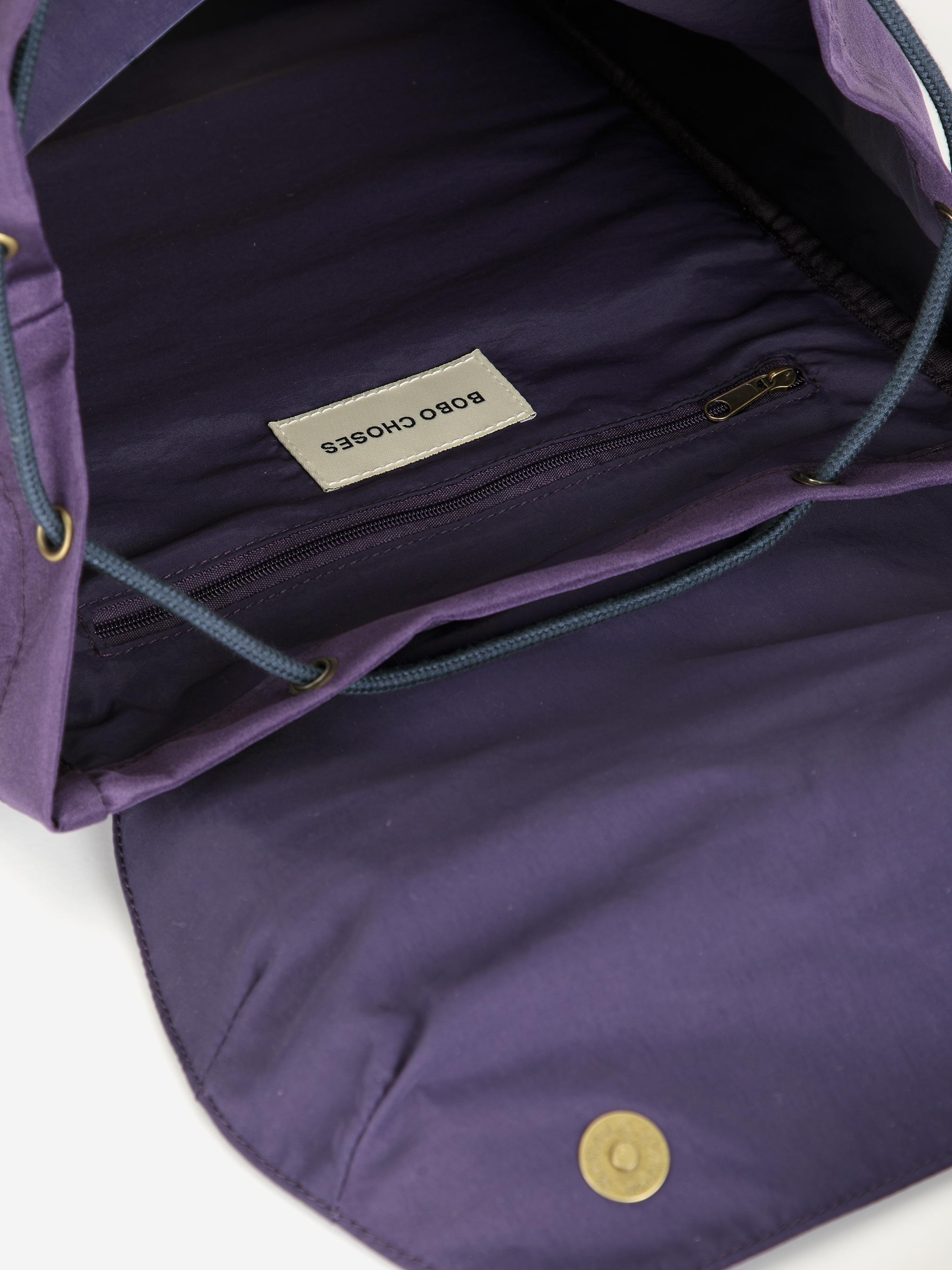 Bobo Choses Colorblock Backback Unisex Rucksack Oldschool violett